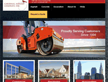 Tablet Screenshot of cardinalasphalt.com